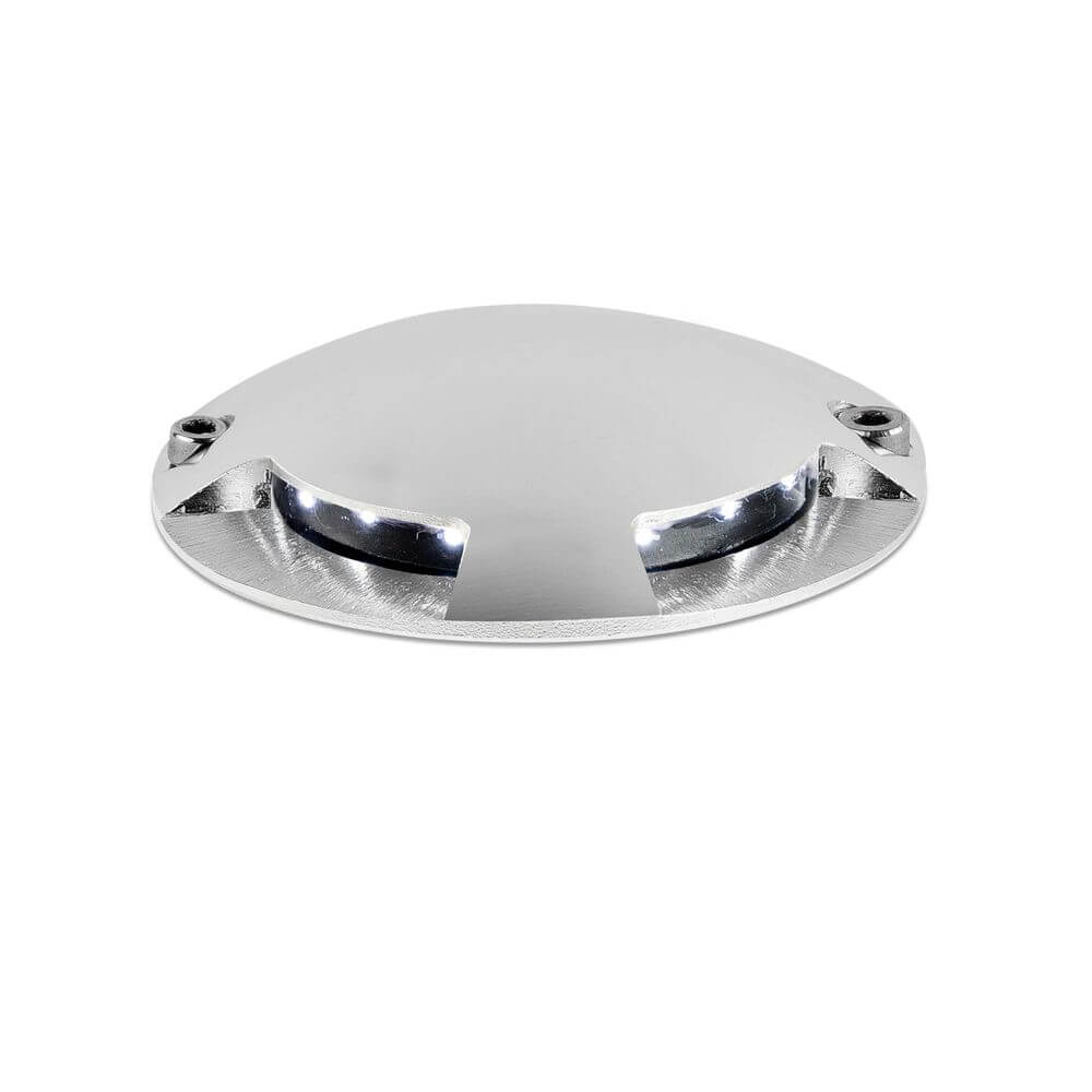 LED Aufbaulampe KEENAN-3 6500K IP67 Nickel-Matt mit moderne Design für Wegbeleuchtung.