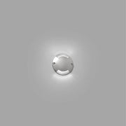 LED Aufbauleuchte KEENAN IP67 Nickel-Matt für Wegbeleuchtung mit kaltweißem Licht