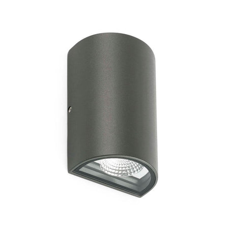 LED Außenwandleuchte LACE 3W 4000K IP54 Dunkelgrau in modernem Design für Außenbereich.