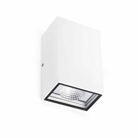 LED Außenwandleuchte LING 6W 4000K IP54 Weiß in modernem Design, ideal für Außenbereiche.