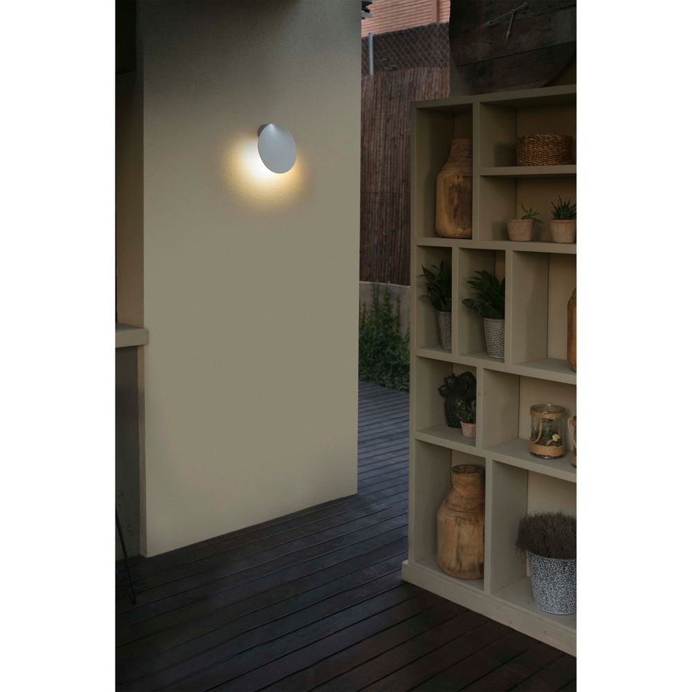 Lampe murale extérieure LED Lotus 3000K IP65 blanc