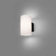 LED Außenwandleuchte LUR 3000K IP54 Dunkelgrau an Wand mit sanftem Licht.