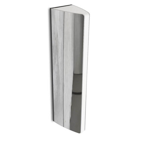 LED Leo outdoor wall light IP44 Chrome with modern design and warm white light.