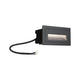 LED Außen Wandeinbauleuchte Long Schwarz IP65 mit Aluminiumgehäuse für Wandeinbau und interessante Lichteffekte.