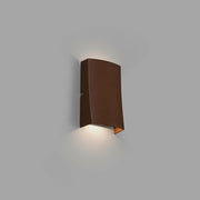 LED Applique d’extérieur NAIROBI 3000K IP54 brun rouille montée au mur