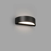 LED Außenwandleuchte OVAL 3000K IP65 Dunkelgrau für moderne Außenbeleuchtung an der Wand