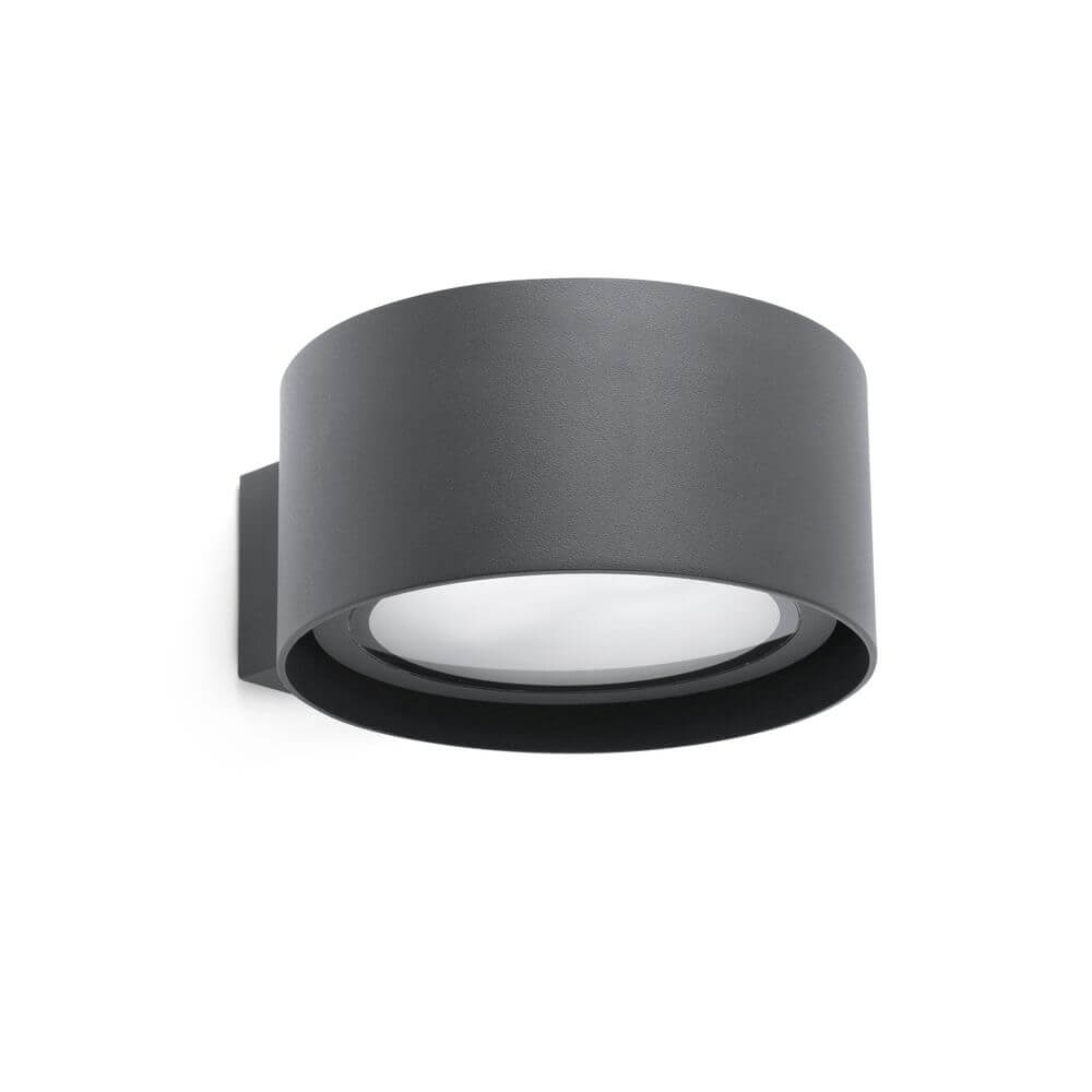 LED Außenwandleuchte QUART IP54 Dunkelgrau mit modernem Design und indirekter Beleuchtung