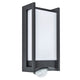 LED Außenwandleuchte Qubo mit Sensor IP54 Anthrazit