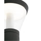 Detailansicht der LED Außenwandleuchte SHELBY IP44 Dunkelgrau mit hochwertigem Licht.