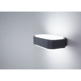 Autocollant de lampe murale extérieure LED IP65 gris foncé
