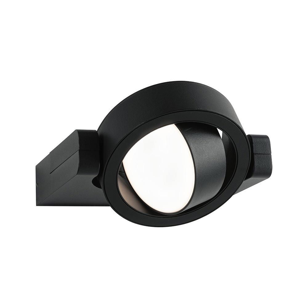 LED Außenwandlampe Swivea Anthrazit mit schwenkbarem Kopf für gezielte Lichtakzente und modernes Design.