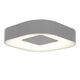 LED Außenwandleuchte Ublo 33x23cm IP44 Grau mit modernem Design und weißem Diffusor.