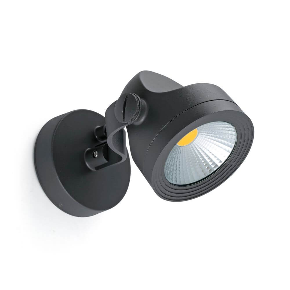 LED Außenwandspot ALFA 3000K IP65 Dunkelgrau Wandspot für Außenbereiche in dunklem Grau.
