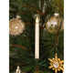 LED Baumbeleuchtung 10 kabellose Kerzen Fernbedienung Warmweiß batteriebetrieb an einem Weihnachtsbaum.