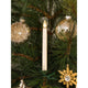 LED Baumbeleuchtung 5 Baumkerzen Zusatzset für 1920-000 5 Warmweiße Dioden batteriebetrieben an einem Weihnachtsbaum.