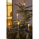 5 LED Kerzen Zusatzset für 1930-100 5 Warmweiß IP44 auf einem Weihnachtsbaum mit flammend warmem Licht