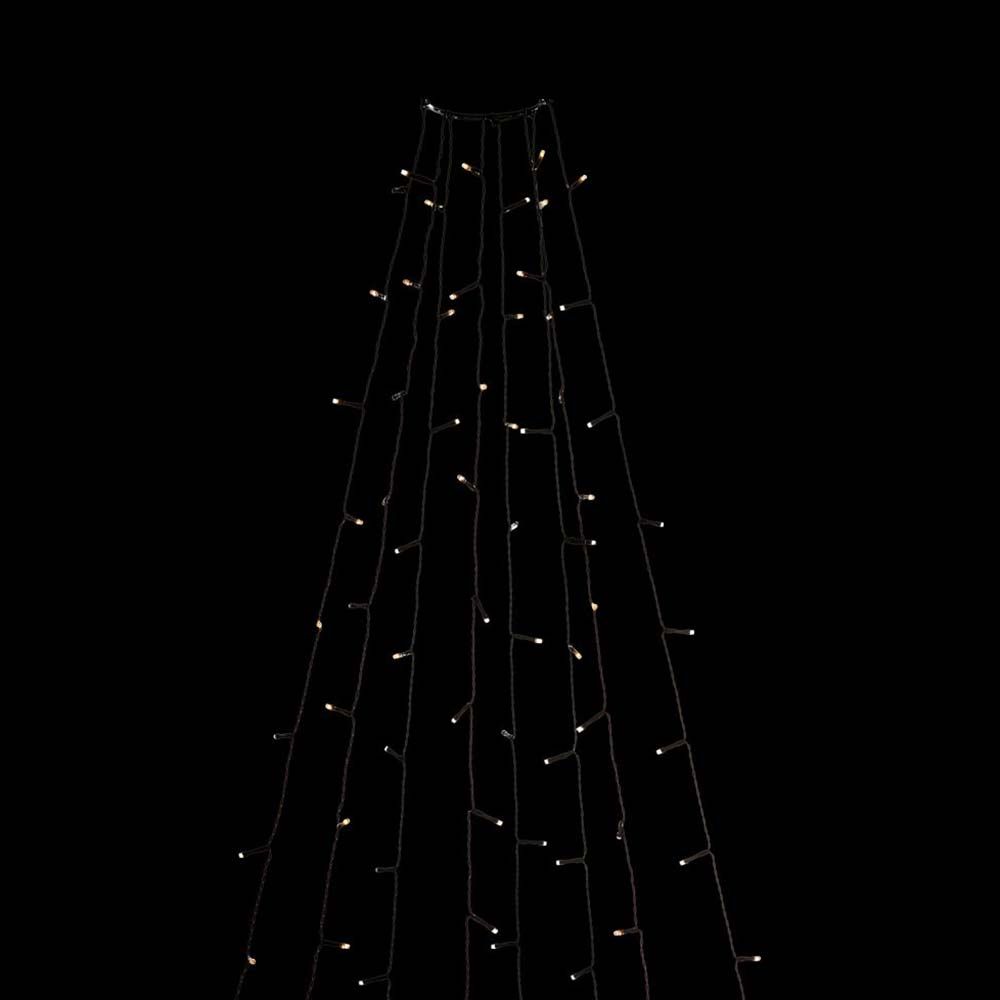 LED Ring Tree Coat 8 STARDS VAN GLOEN EFFECT 240 Amber -gekleurde diodes IP44