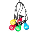 LED Biergartenkette 10er bunt 80 Warmweiße Dioden 24V