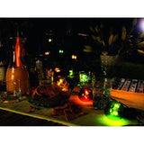 LED Biergartenkette 10er bunt 80 Warmweiße Dioden 24V