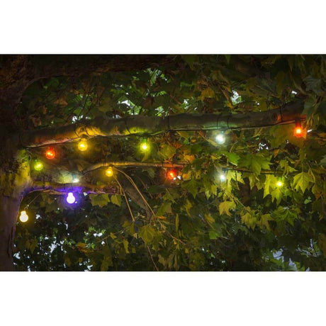 LED biertuinketens Uitbreiding 10 kleurrijke peren warme witte IP44