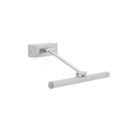 LED Bilderleuchte MAGRITTE-1 6W Nickel-Matt an der Wand montiert für stilvolle Beleuchtung.