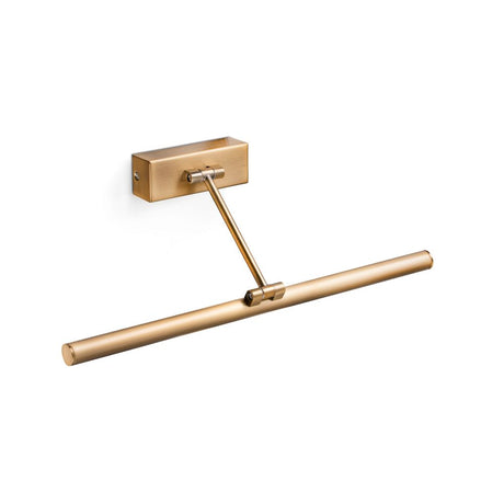 LED Bilderleuchte MAGRITTE-2 8W Altgold mit stilvollem Design und goldener Oberfläche.