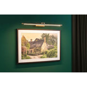 LED Spiegel- & Bilderleuchte Mingo IP65 Alt-Messing über Bild und Kunstwerk, 61,5 cm, 120°