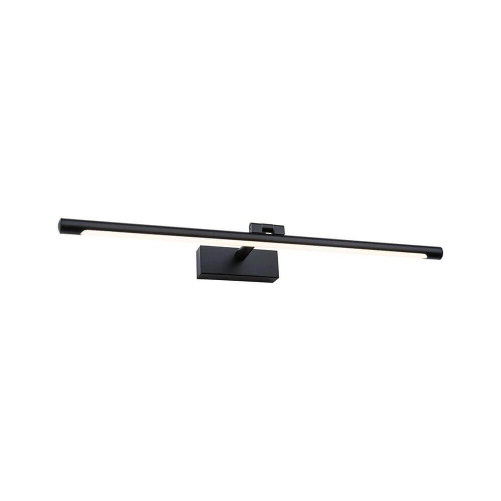 LED Spiegel- & Bilderleuchte Mingo IP65 Schwarz, schlanke 61.5 cm Bilderleuchte mit 120° Ausstrahlwinkel und verstellbarem Gelenk, Wandmontage