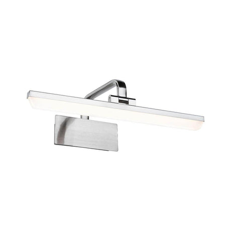 LED Mirror & picture light Renan brushed aluminium in a modern design for striking illumination of artworks.