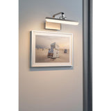 LED Bilderleuchte Renan mit beweglichem Gelenk, optimaler Ausleuchtung für Kunstwerke an der Wand.