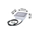 LED Bodeneinbauleuchte Brick mit Bewegungssensor, 100 mm x 100 mm x 42 mm, IP67.