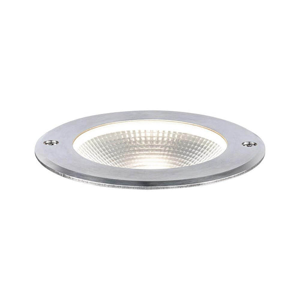 LED Luminaire encastrable de sol Floor Ø12 cm en acier inoxydable IP67 – luminaire encastrable élégant en acier inoxydable pour les espaces extérieurs.