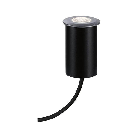 LED Floor recessed light Floor metal gray IP67 with cable and warm white light.