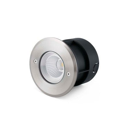 LED Suria-3 3000K IP67 rustfrit stål forsænket gulvlampe, havvandsbestandig med rundt design og 60° strålevinkel