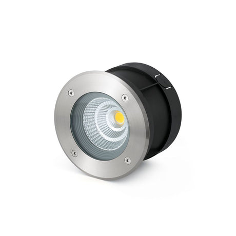 LED Bodeneinbaustrahler SURIA-12 24° 3W 3000K IP67 Edelstahl - eleganter Einbauspot aus Edelstahl.