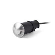 LED Ground spotlight KANE-1 IP67 nickel matt detail view with cable