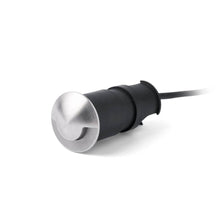 LED Bodenstrahler KANE-1 IP67 Nickel-Matt detailansicht mit Kabel
