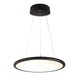 LED Büro Ring-Hängeleuchte in Schwarz, dimmbar, blendfrei, effizient, modernes Design, 5100lm UGR <19, 3000K.