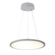 LED Büro Ring-Hängeleuchte, dimmbar, 3000K, transparentes Design, blendfreies Licht bei 5100lm, UGR <19.
