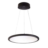 Lampatta di appendi con anello per ufficio a led round 5600lm ugr <19 4000K