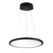 LED Büro Ring-Hängeleuchte Round 5600lm UGR <19 Dimmbar 4000K mit transparentem Leuchtkörper