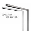 LED Büro Stehlampe Motion, vielseitiges Design, moderne Arbeitsplatzbeleuchtung mit ergonomischem Licht.