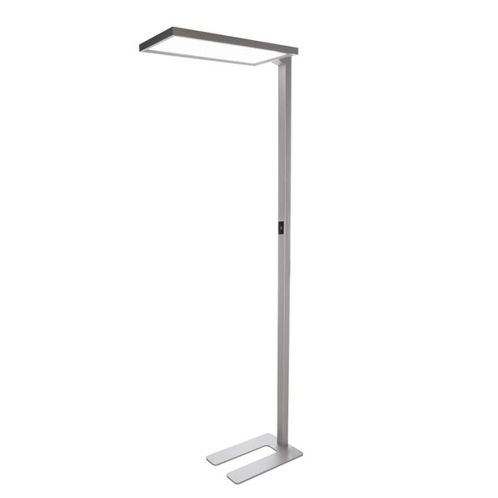 LED office floor lamp motion presence and daylight sensor silver colors