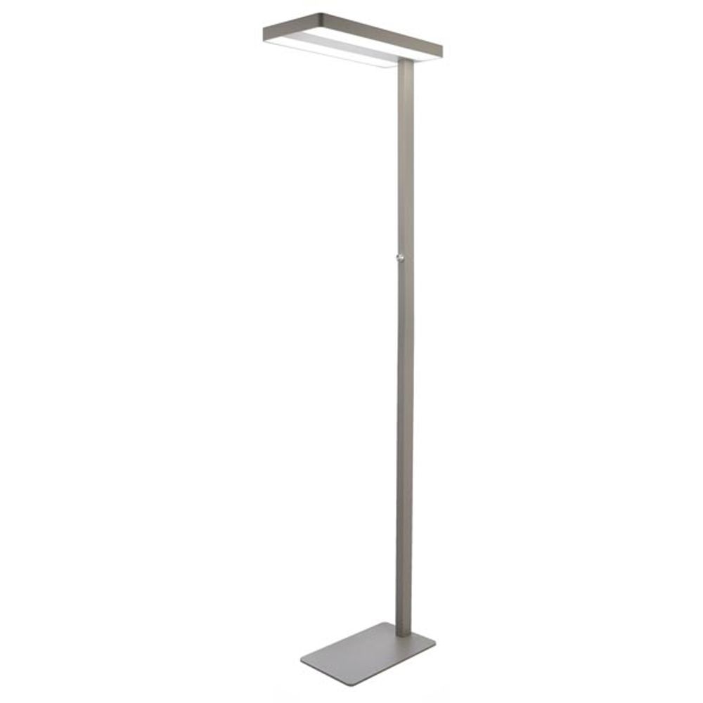 LED Office Floor Lamp Office pr. 8300lm dæmpbar 4000K sølvfarver