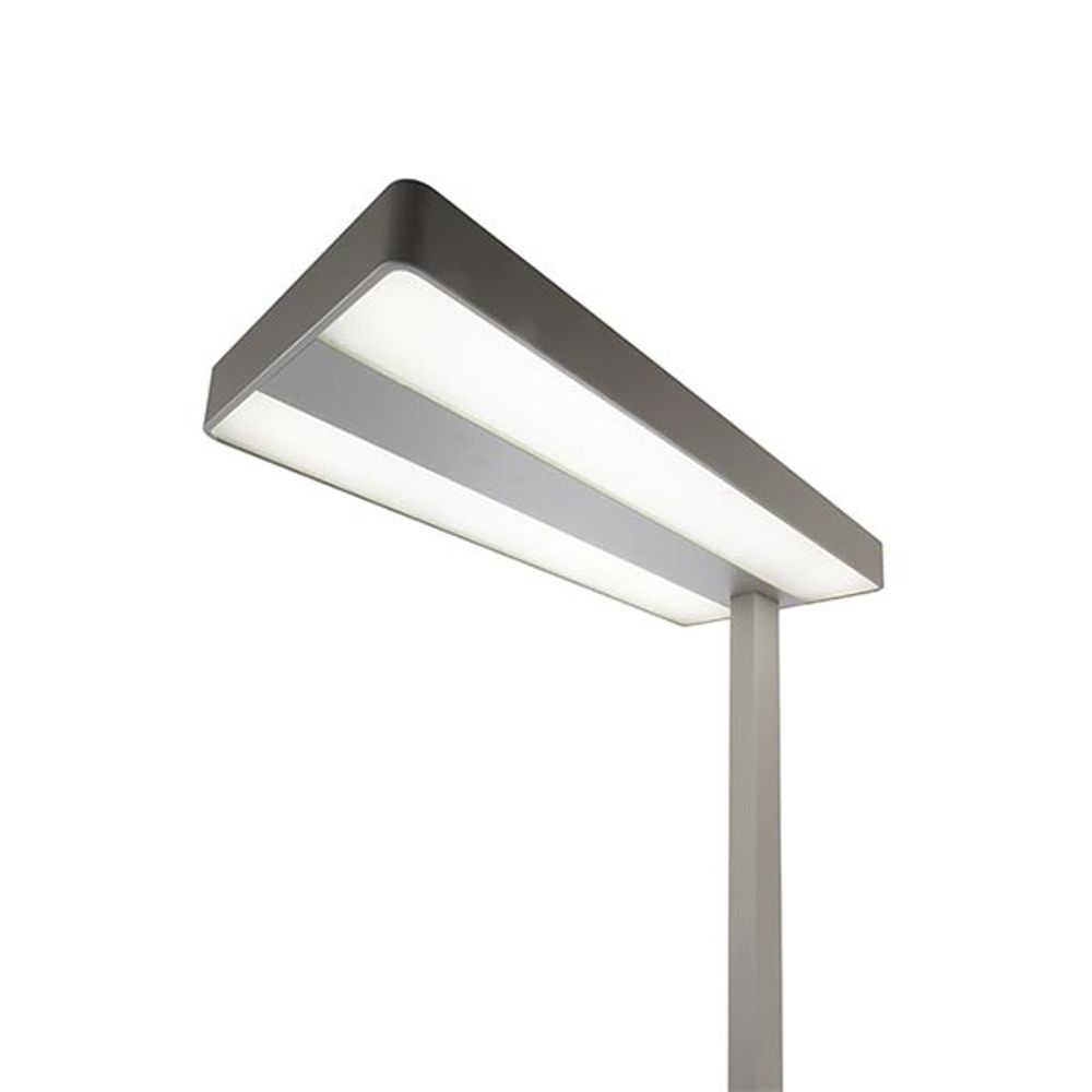 LED Office Floor Lamp Office pr. 8300lm dæmpbar 4000K sølvfarver