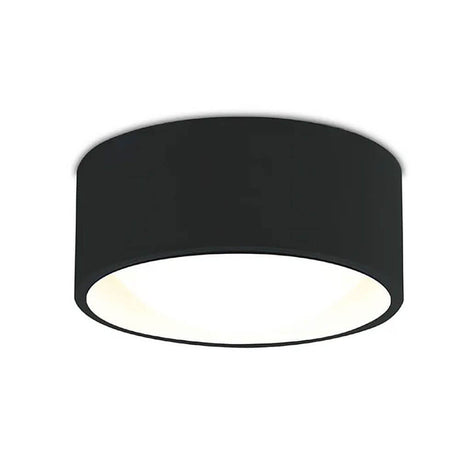 LED Decken-Aufbaulampe Kodak I IP44 - elegante, schwarze Deckenleuchte mit minimalistischem Design.