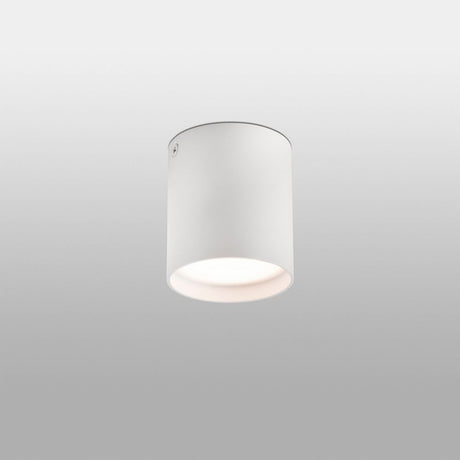 LED Deckenlampe HARU 6W 3000K Weiß in modernem Design mit weißem Lampenschirm.