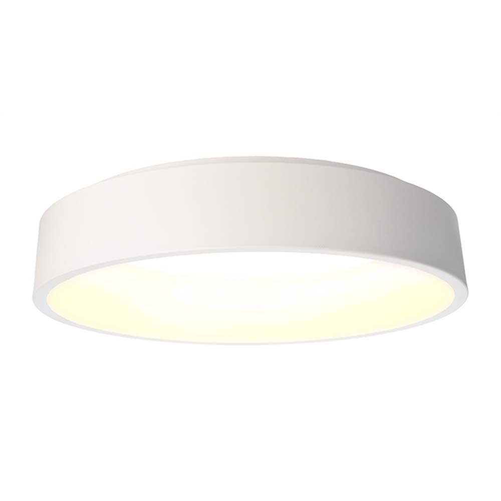 Minimalistische Loop LED-Deckenlampe, 60cm, dimmbar, warmweißes Licht, opal-abgedeckt für weiche Raumverteilung.