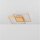 Moderne LED-Deckenleuchte Bilbao Gold mit elegantem Aluminium-Design und guter Lichtverteilung.