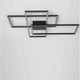 LED-Deckenleuchte Bilbao Matt-Schwarz mit modernem, flachem Design und elegantem Licht.